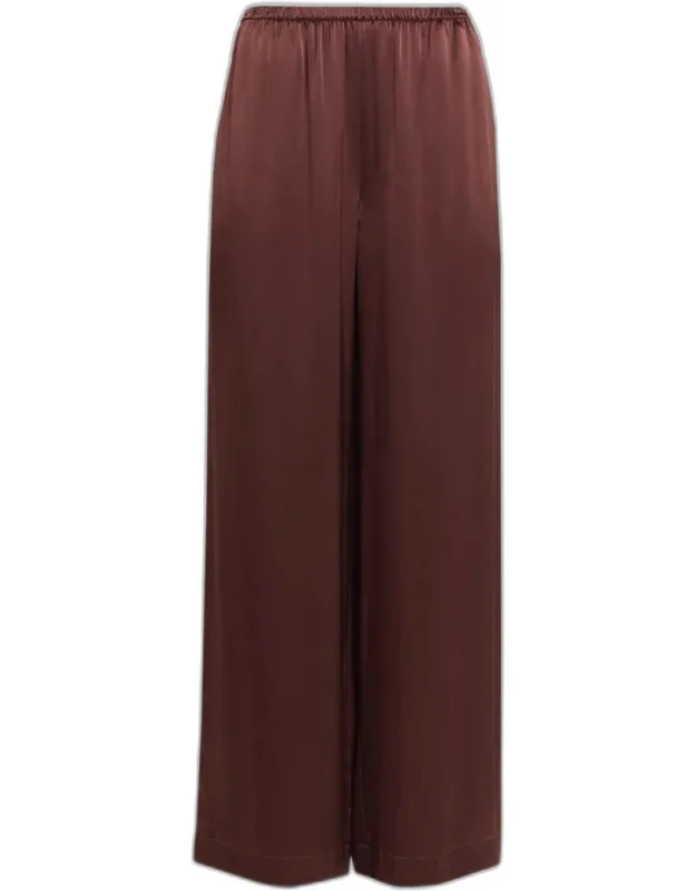 Silk Wide-leg Pants