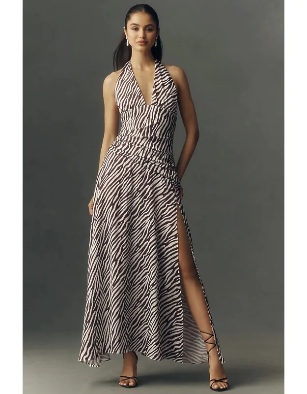 Halter-neck Maxi Dress