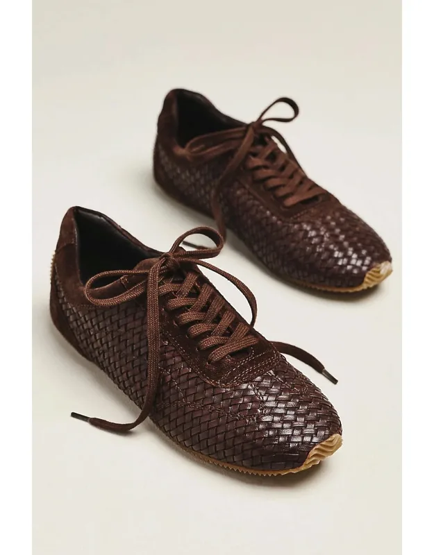 Woven Leather Sneakers