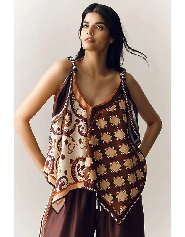 Silk Scarf Top