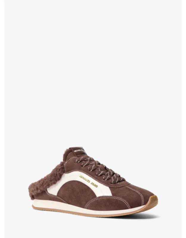 Avi Faux Shearling Trim Slip-on Sneakers