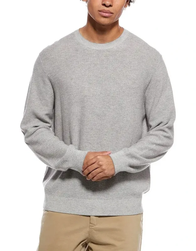 Geo Jacquard Wool & Cashmere Crewneck Sweatshirt