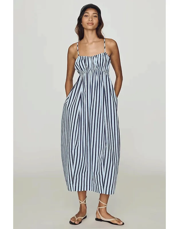 Cotton Barrel Midi Dress