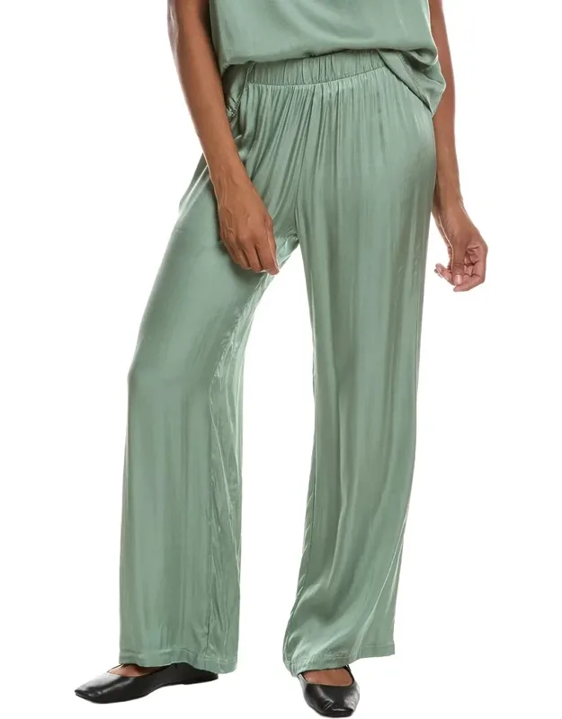 Camile Luxe Satin Straight Leg Pants