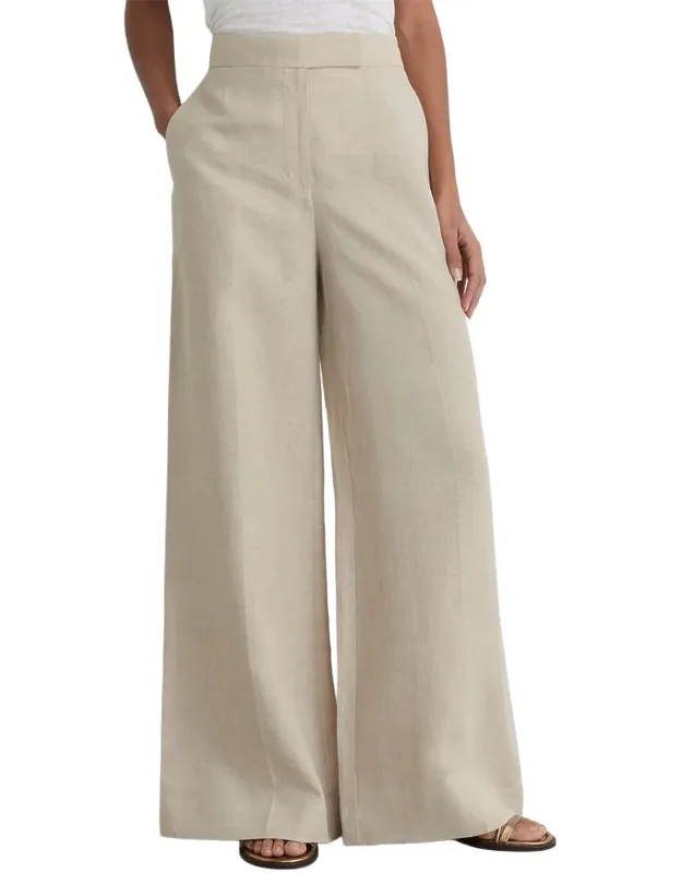 Linen Wide Leg Trousers