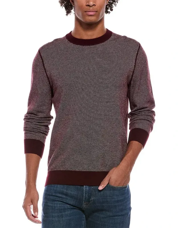 Multi Birdseye Wool-blend Crewneck Sweatshirt