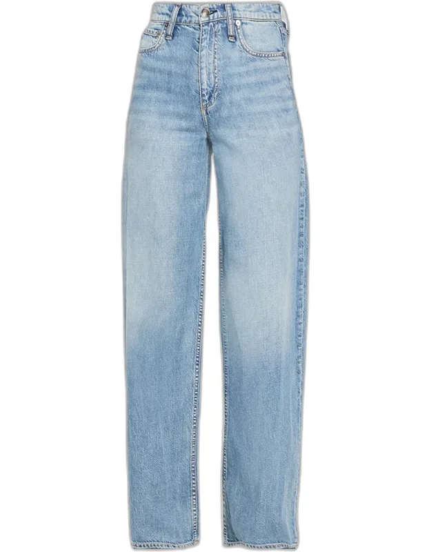 Sofie Featherweight Denim Wide-leg Jeans With Easy Drape And Five-pocket Style