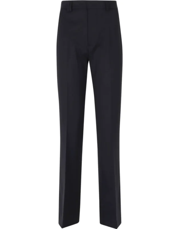 Straight-leg Tailored Wool-blend Formal Pants