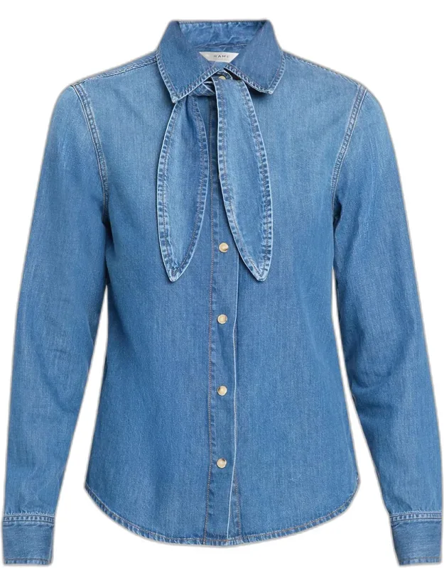 Clementine Tie-neck Shirt