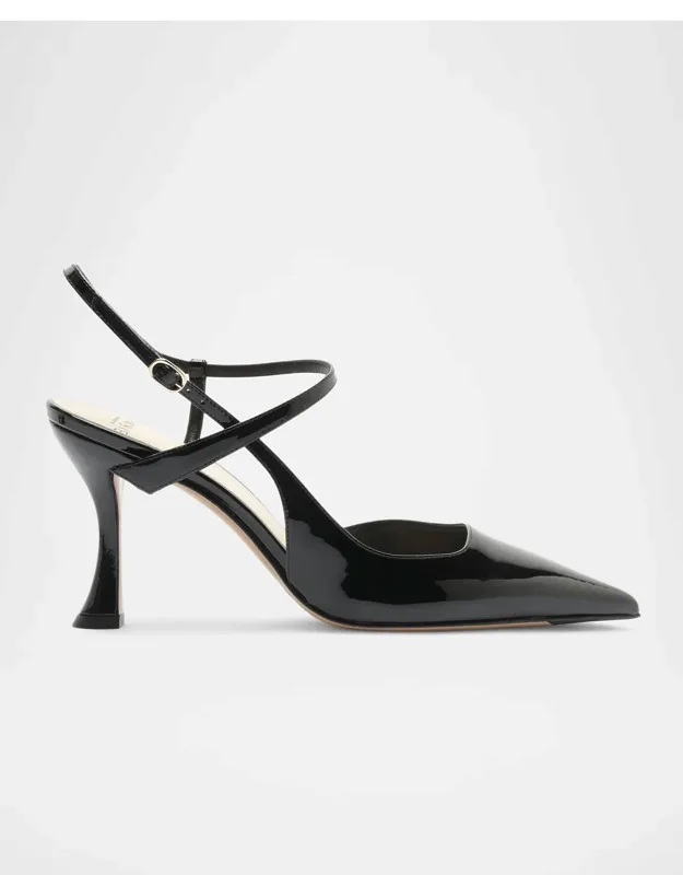 Wrap Patent Leather Pumps