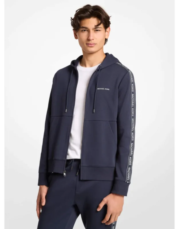 Logo Tape Zip-up Hoodie