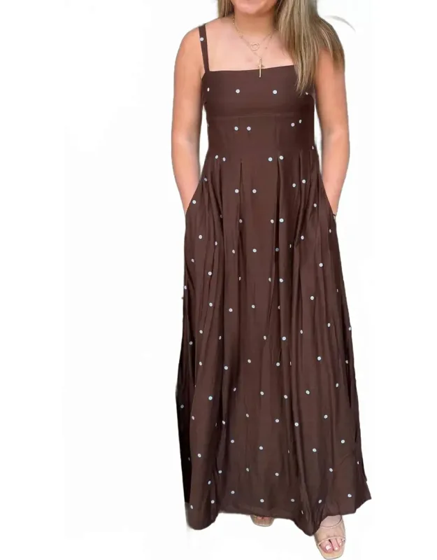 Polka Dot Maxi Dress