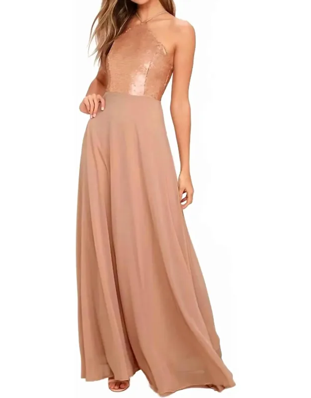 The Best Part Matte Sequin Maxi Dress