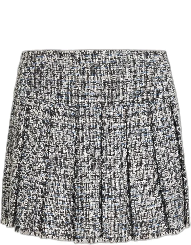 Pleated Mini Skirt