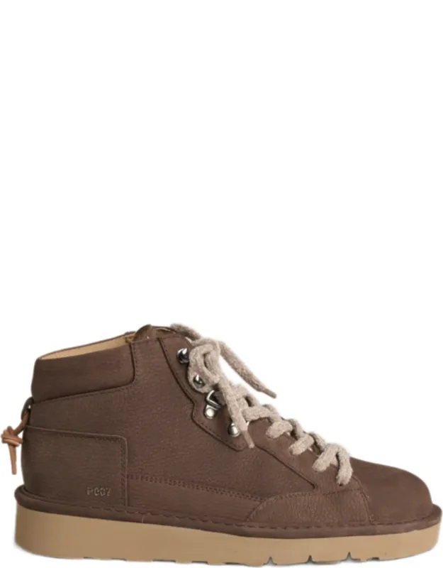 Mid-top Nubuck Leather Sneakers