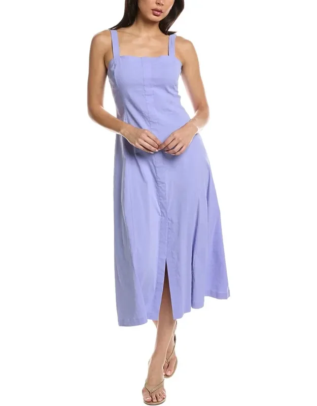 Linen-blend Dress