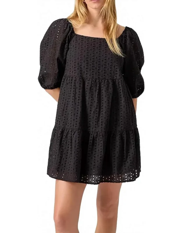 Weekender Babydoll Eyelet Dress