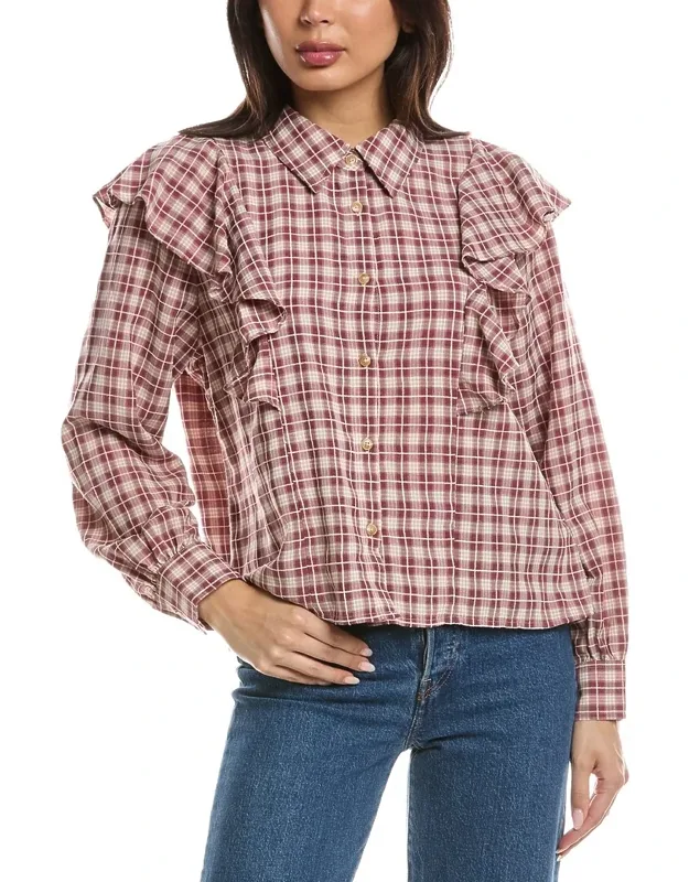 Ruffle Front Blouse