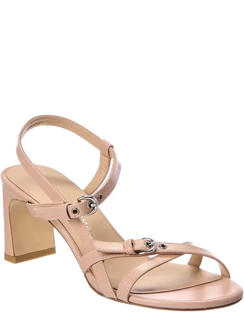 Babette Buckle Leather Sandal