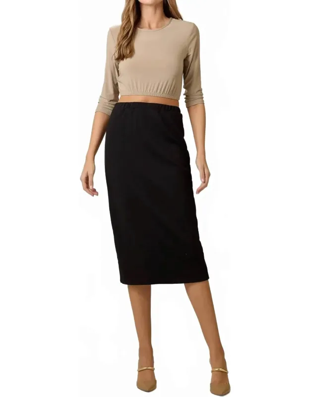 Knee Length Pencil Skirt