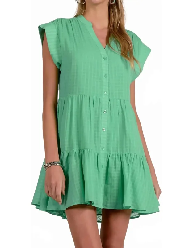 V-neck Mini Dress