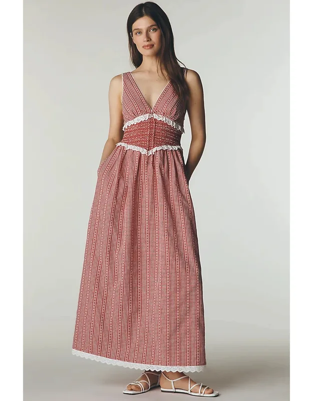 V-neck Maxi Dress