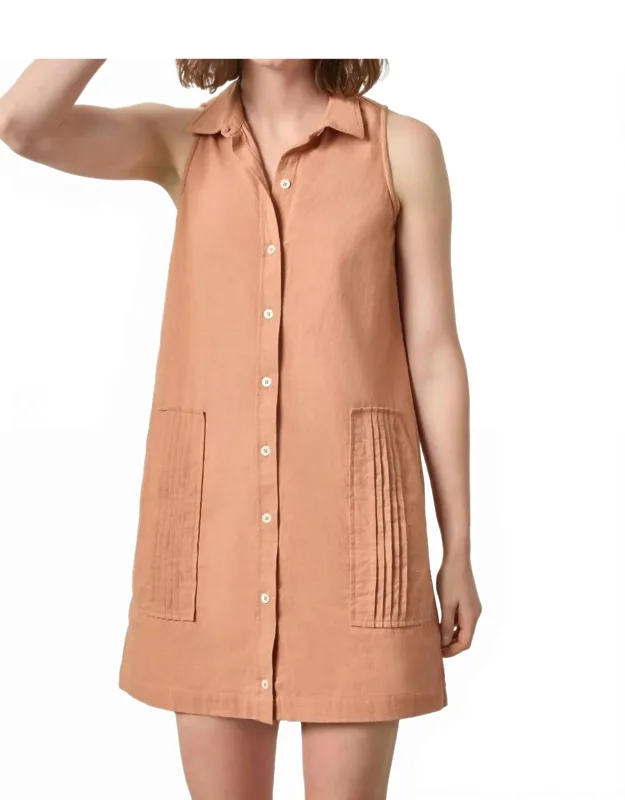 Pleat Pocket Dress