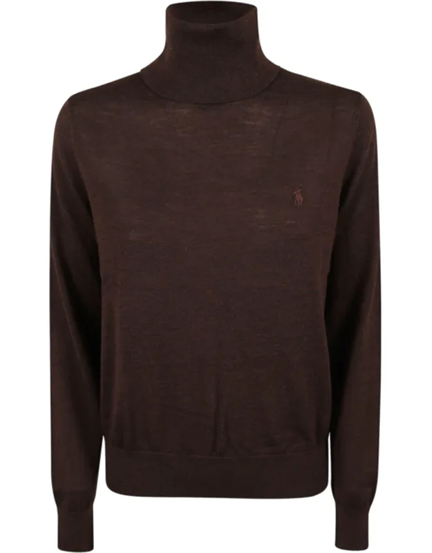 Long-sleeved Wool Turtleneck Sweater