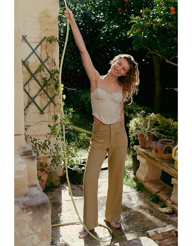 Wide-leg Trousers