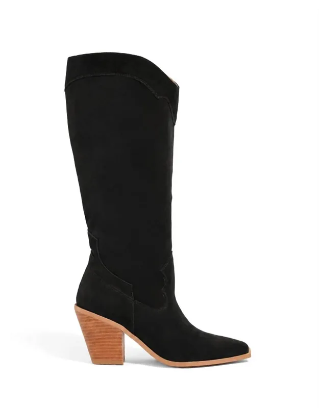 Rhonda Suede Knee High Boots