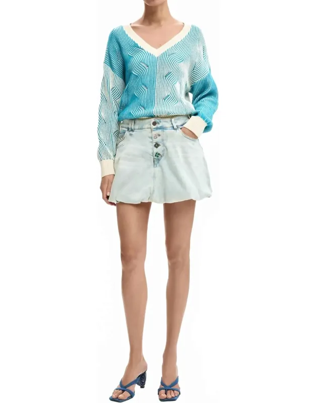 Denim Mini Skirt