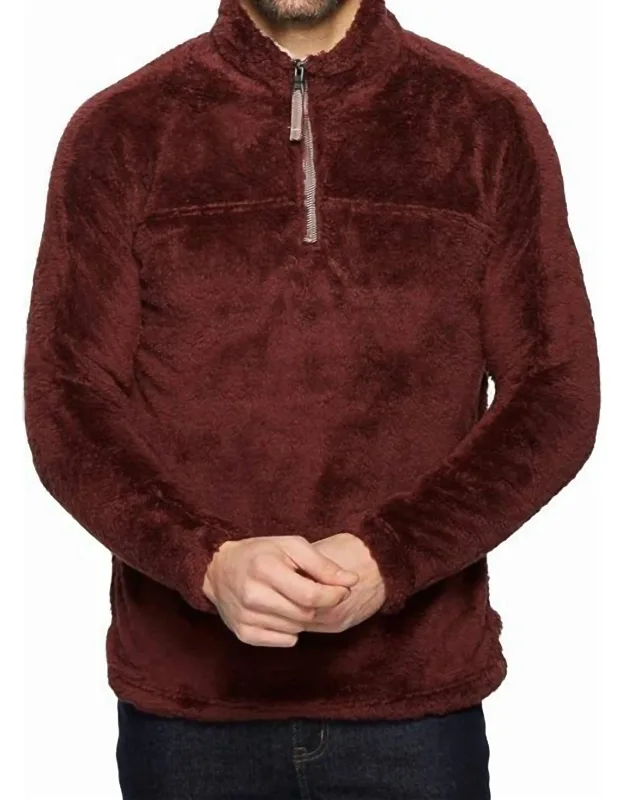 Plush Half Zip Pullover