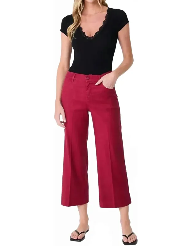Annabelle Crop Wide Leg Pants