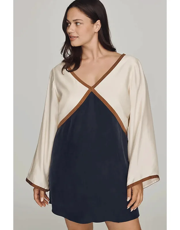 Long-sleeve Mini Dress
