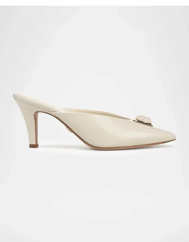 75mm Rochelle Cabochon Leather Mule