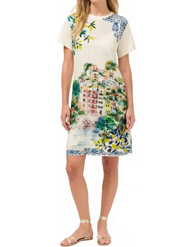 Crew Neck Tee Dress
