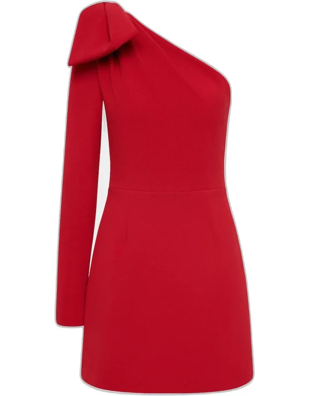 One-shoulder Sheath Mini Dress