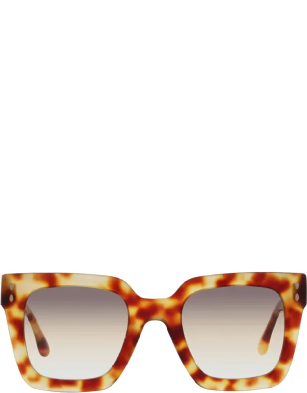 Grey Brown Shaded Square Sunglasses