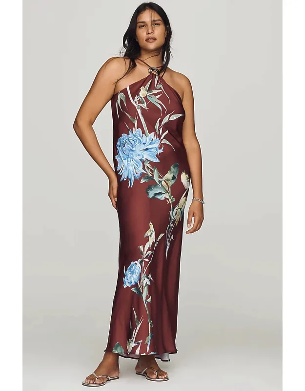 Halter Slip Midi Dress