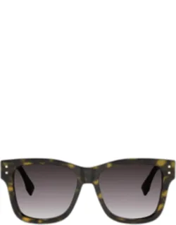 Fold 55mm Square Sunglasses
