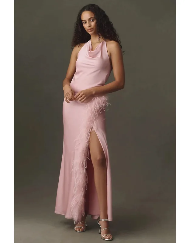 Feather Slip Dress