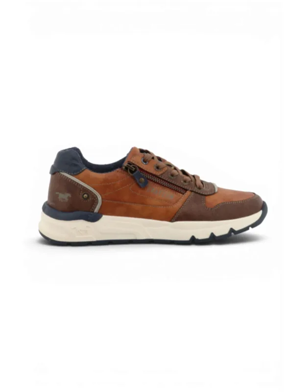 Faux Leather Trainer Sneakers