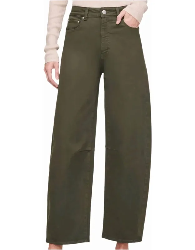 Miro High Rise Barrel Leg Ankle Jeans