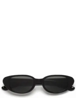 Vega Glossy Acetate Oval Sunglasses