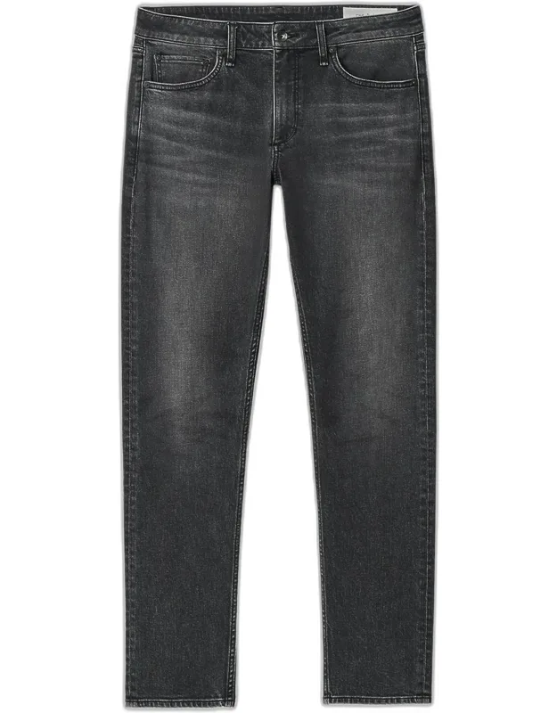 Faded Wash Whiskered Jeans