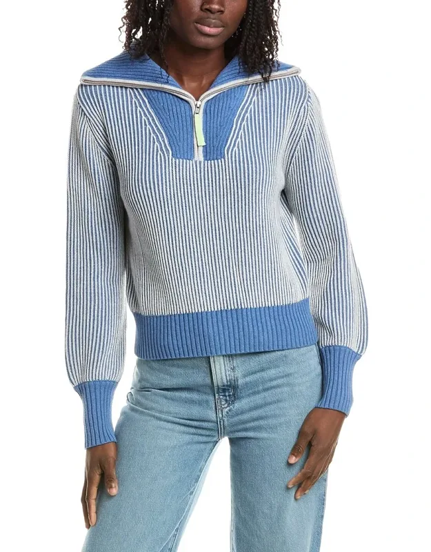 Plaited Rib 1/4-zip Sweater