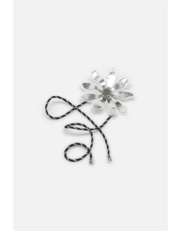 Flower Statement Cord Belt