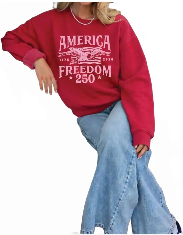 America Freedom 250 Graphic Sweatshirt