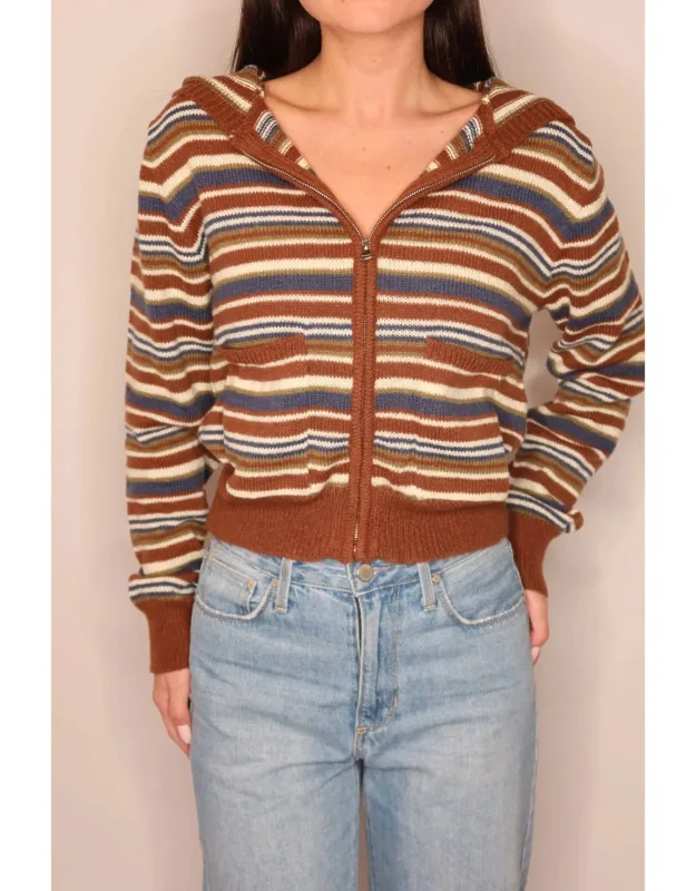 Stripe Zip Hoodie
