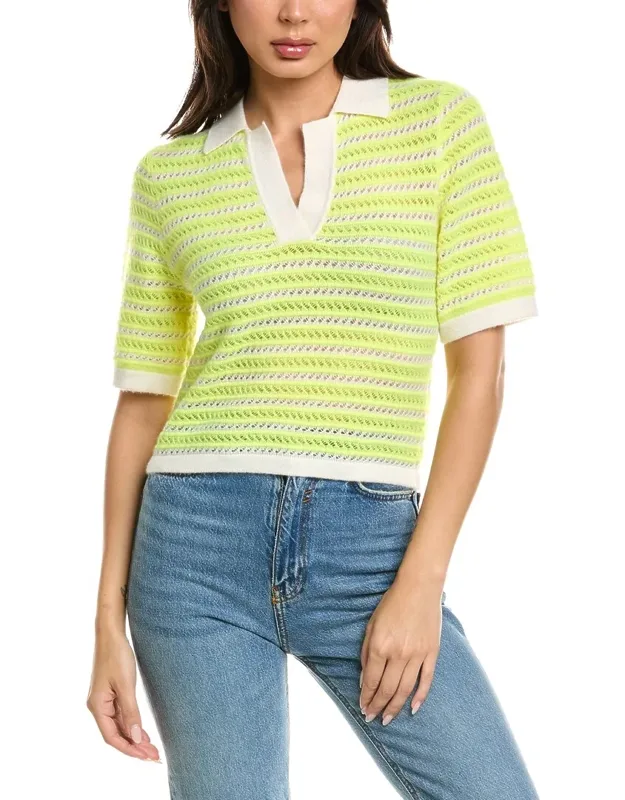 Suzie Stitch Polo Sweater